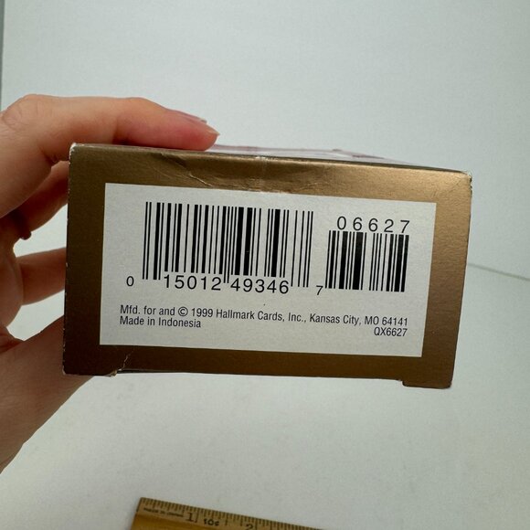 Vtg 1999 Hallmark Owl Outstanding Teacher Merry Christmas Holiday w Original Box - Picture 12 of 13